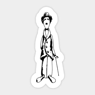 Inked Charlie Chaplin Inktober Special Sticker